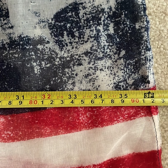 American Flag Print Infinity Scarf - Picture 4 of 4